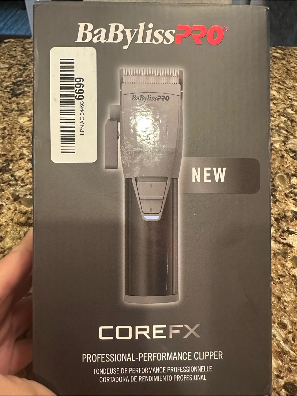 BaBylissPRO Core FX Black and Gray Professional Clipper